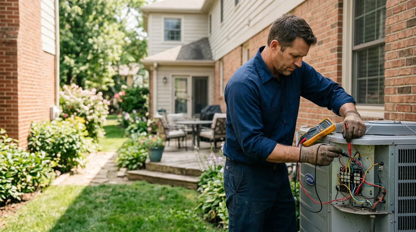 HVAC technician working near Jay Em, WY